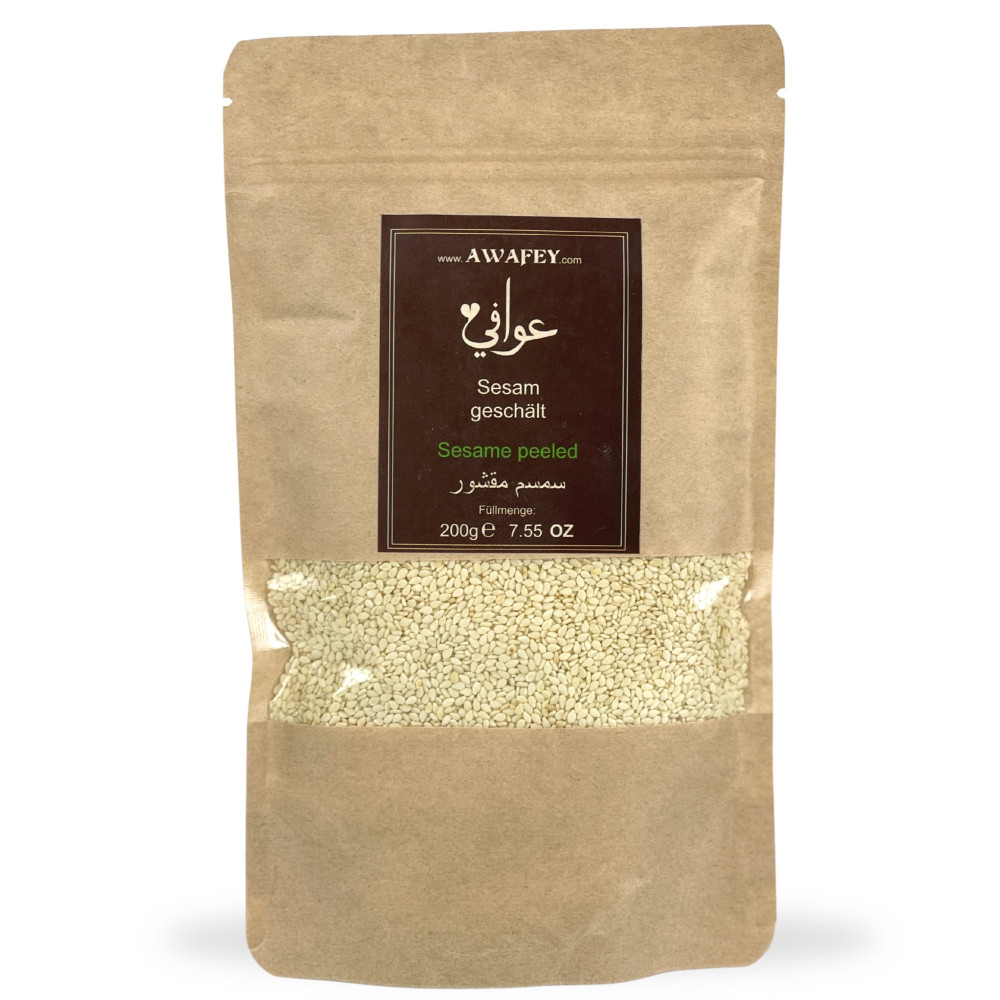 AWAFEY Sesam Weiß Geschält 200g 